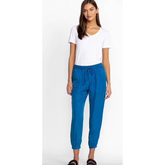 Johnny Was Alice Lightweight Jogger Ankle Casual Beach Coastal Pants Small
